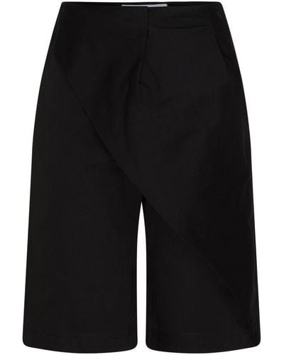 Loewe Pleated Shorts - Black