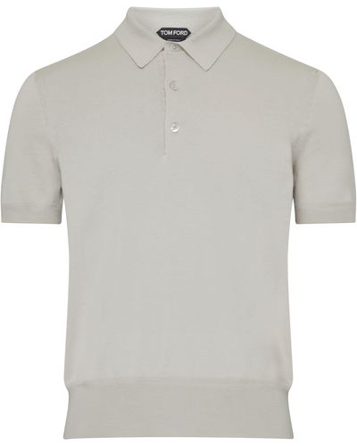 Tom Ford Polo en tricot - Gris