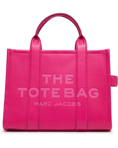 Marc Jacobs Tasche The Leather Medium Tote Bag - Pink