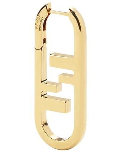 Fendi O'lock Single Earring - Metallic