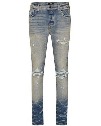 Amiri Bandana Jacquard Mx1 Fit Jeans - Blue