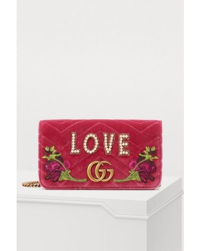 Gucci GG Marmont Love Mini Bag - Pink