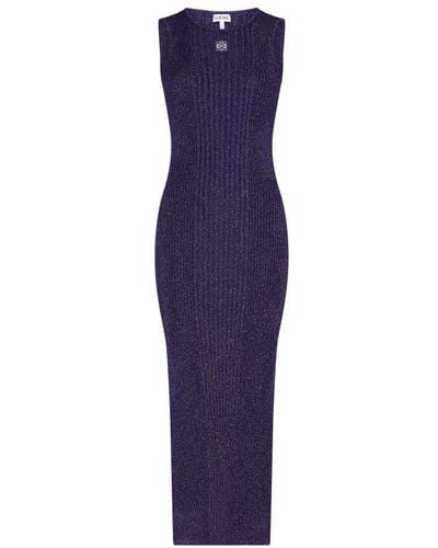 Loewe Vest Dress - Purple