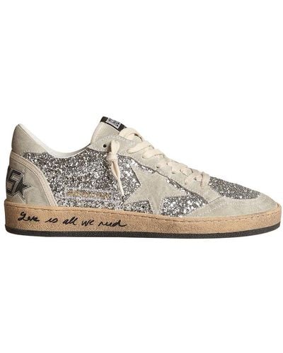 Golden Goose Ball Star Trainers - Grey