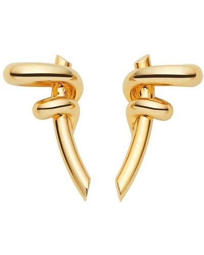 Fendi Filo Earrings - Metallic