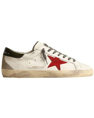 Golden Goose Super Star Lace Up Sneakers - Pink