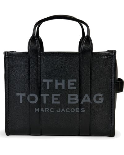 Marc Jacobs Le sac fourre-tout noir en cuir moyen