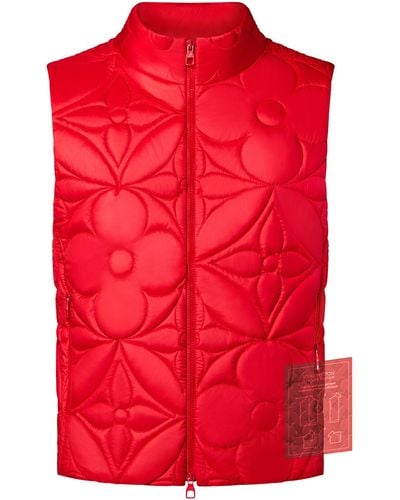 Louis Vuitton LVSE Steppweste mit Monogram-Blüte - Rot