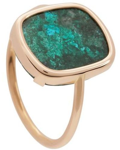 Ginette NY Chrysocolle Antique Ring - Green