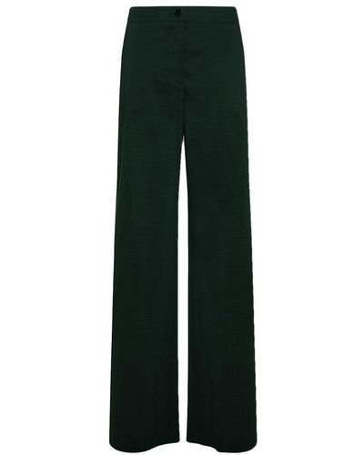 Momoní Candeo Cotton Linen Trousers - Green