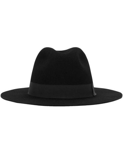 Dolce & Gabbana Wool Felt Fedora Hat - Black