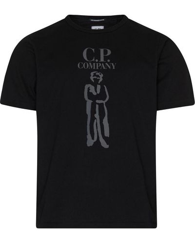 C.P. Company 30/1 Jersey British Sailor T-Shirt With Logo in Grey for Men |  Lyst Canada