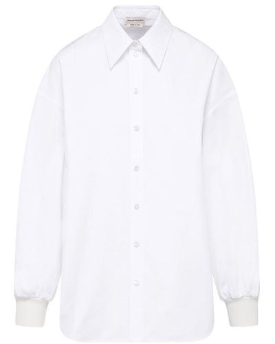 Alexander McQueen Long-Sleeved Shirt - White