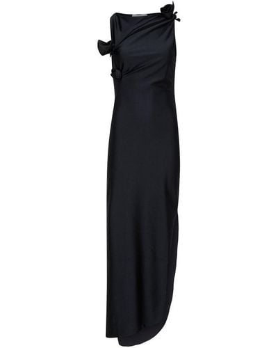 Coperni Asymmetrical Maxi Dress - Black