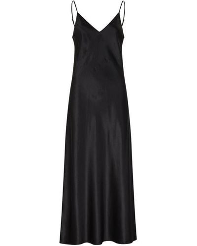 JOSEPH Clea Silk Satin Dress - Black