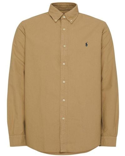 Polo Ralph Lauren Slim Fit Oxford Shirt - Natural