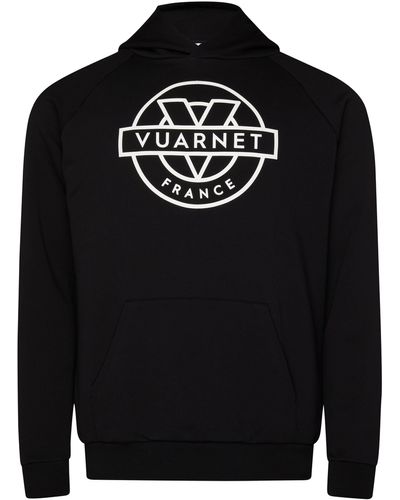 Vuarnet Sweatshirt à capuche Corporate outline - Noir