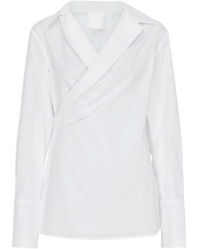 Givenchy Wickelhemd aus Popeline - Weiß