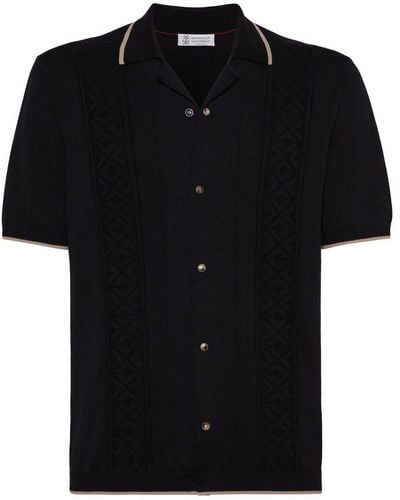 Brunello Cucinelli Short Sleeve Shirt - Black