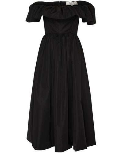 Sea Diana Taffeta Dress - Black
