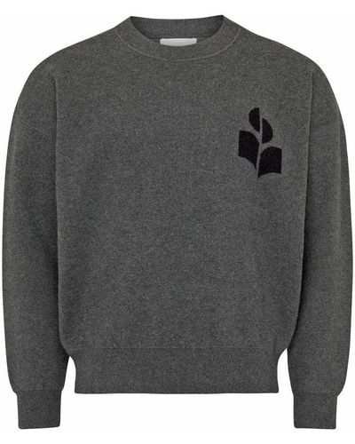 Isabel Marant Atley Crew Neck Sweater - Gray
