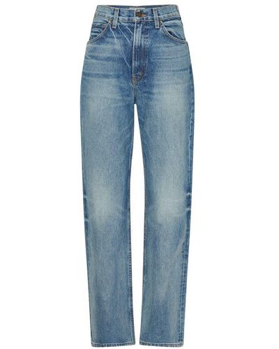 Nili Lotan Mitchell Low Rise And Relaxed-Leg Jean - Blue