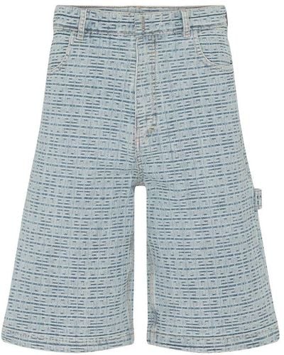Givenchy Carpenter Denim Shorts - Blue