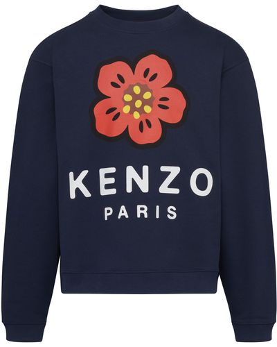 KENZO Sweatshirt mit Logo - Blau