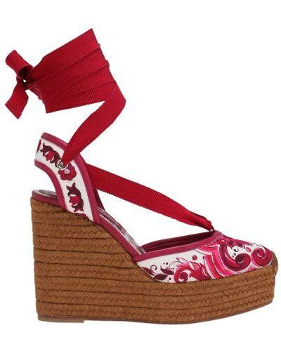 Red Wedge sandals for Women Lyst Australia