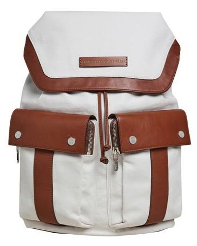Brunello Cucinelli Leisure Backpack - White