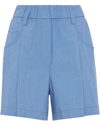 Brunello Cucinelli Five-Pocket-Shorts - Blau