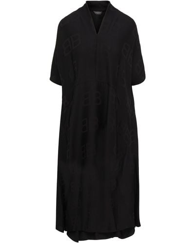 Balenciaga Robe oversized All Over BB - Noir