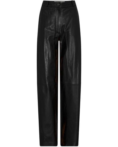 Loulou Studio Noro Leather Pants - Black