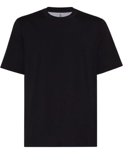 Brunello Cucinelli T-shirt en jersey - Noir