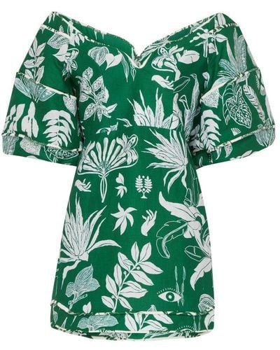 FARM Rio Forest Soul Mini Dress - Green