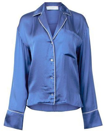 Equipment Shalom Pajama Shirt - Blue