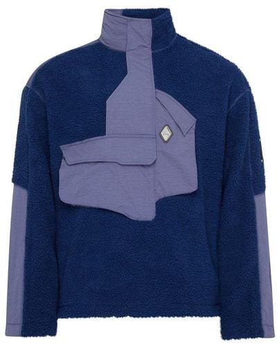 A_COLD_WALL* Bonded Axis Fleece Jacket - Blue