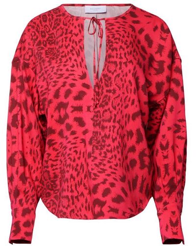 Equipment Hailey Long Sleeve Top - Red