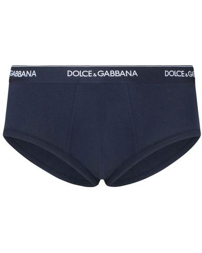 Dolce & Gabbana Two-Pack Brando Briefs - Blue