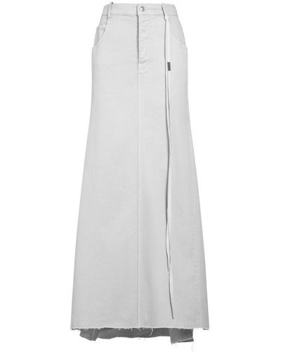 Ann Demeulemeester Goele 5-Pockets Comfort Skirt - White