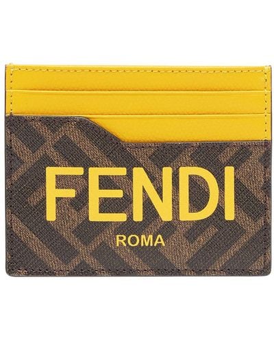 Fendi Card Holder - Yellow