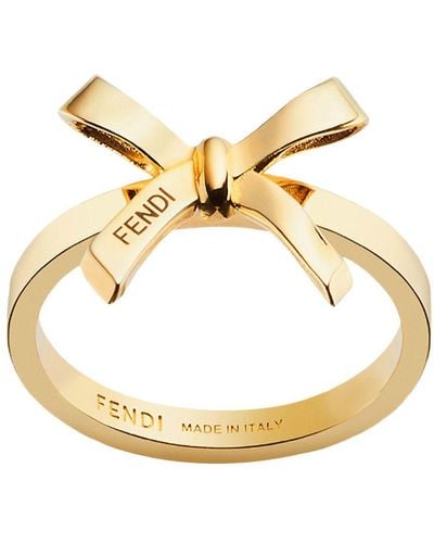 Fendi Bow Ring - Metallic