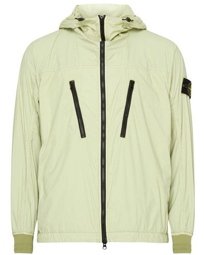 Stone Island Packable Jacket With Logo Patch - Green