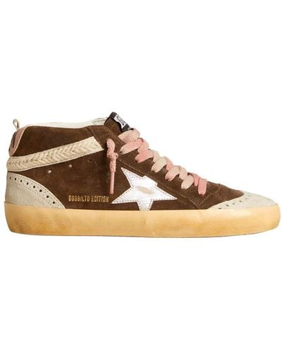 Golden Goose Mid-Star Trainers - Brown