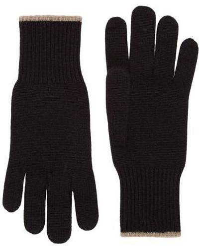 Brunello Cucinelli Knit Gloves - Black