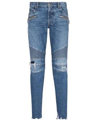Grey balmain deals jeans