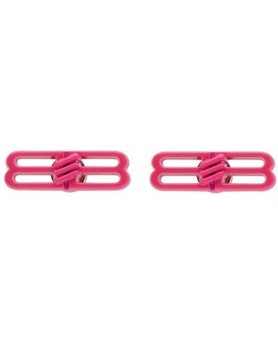 Balenciaga Bb Icon Earrings - Pink