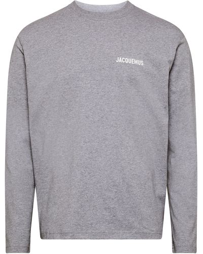 Jacquemus Langarm-T-Shirt - Grau