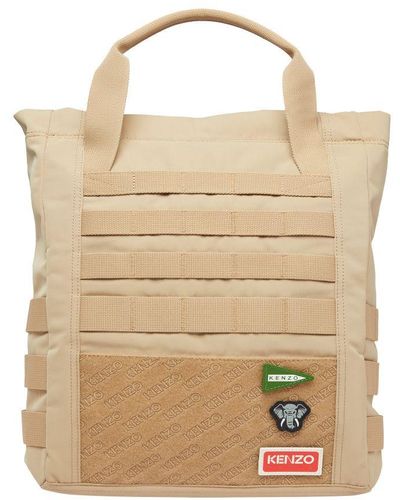 KENZO Tote Bag With Logo - Natural