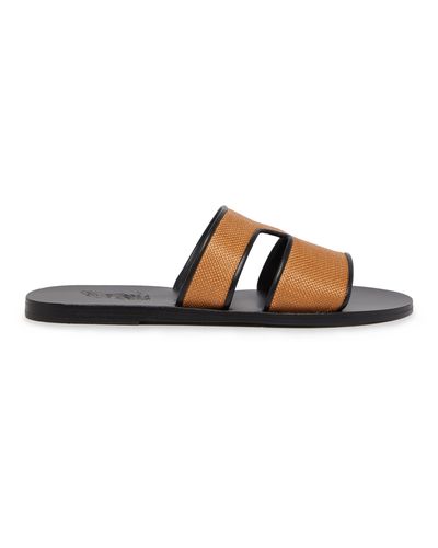 Ancient Greek Sandals Sandalen Apteros - Schwarz